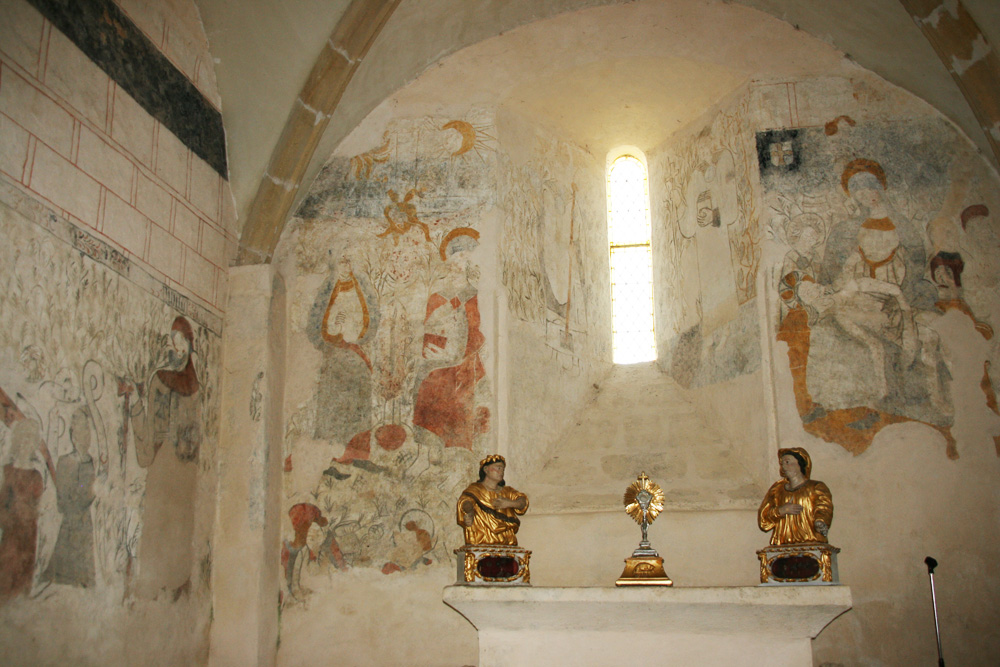 La fresque de L’Église de Saint-Romain