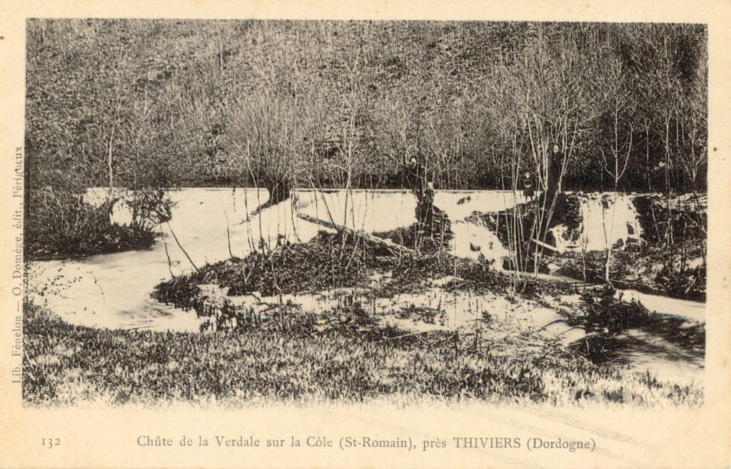 Les deux moulins - Feuyas et la Verdale - Chûte de la Verdale sur la Côle (St-Romain), près Thiviers (Dordogne)